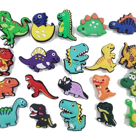 20 pcs dinosaur series shoe charms - Picture 2 of 3